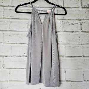 Pixley tank top braided band keyhole cutout Medium
